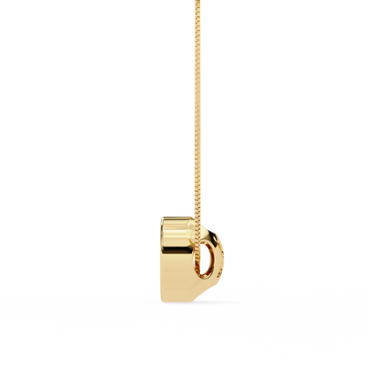 Yellow Gold-Io Solitaire Pendant Lab Diamond_view=SIDE