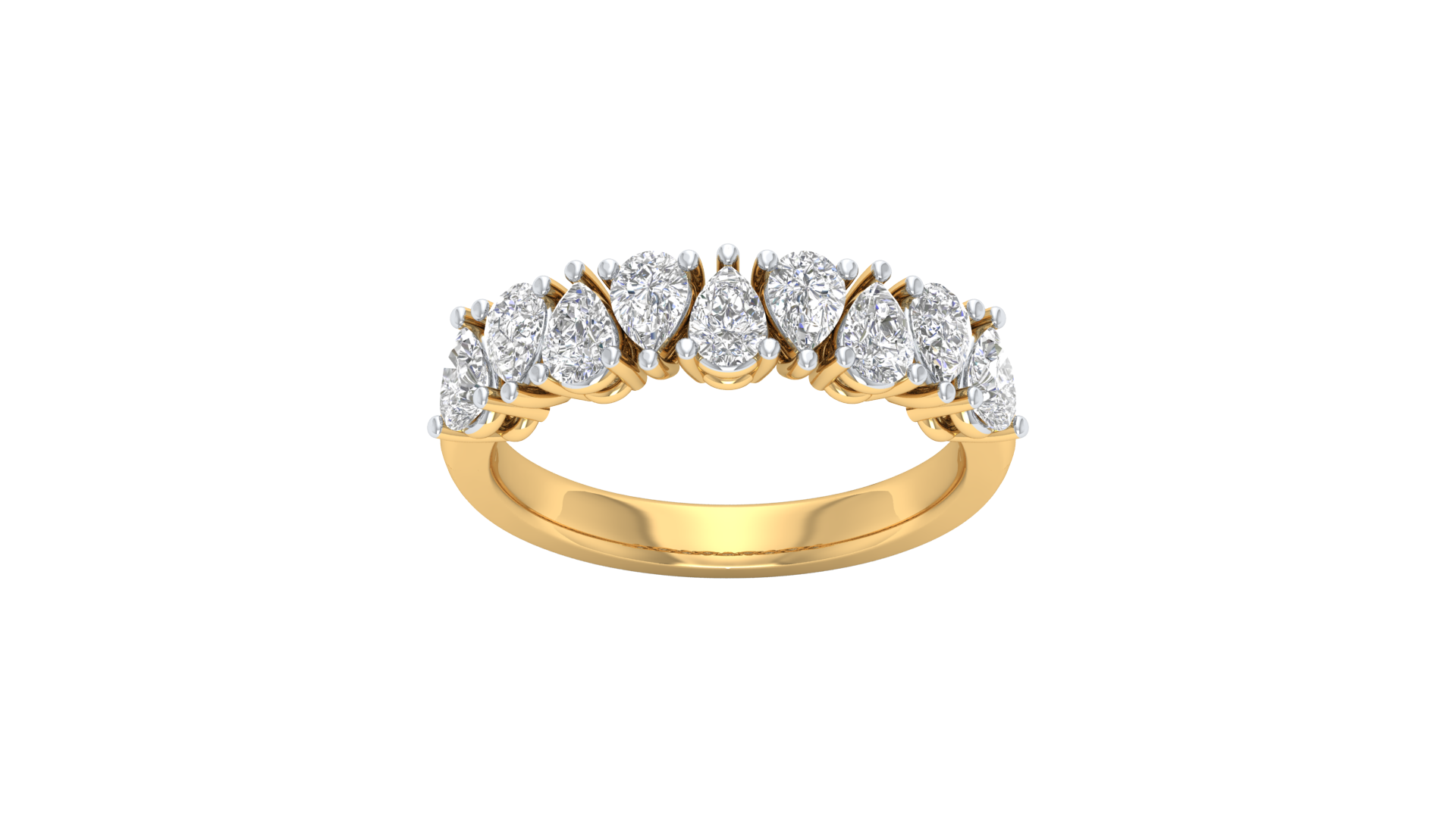 Yellow Gold-Nova Lab-Grown Diamond Engagement Ring_view=TOP