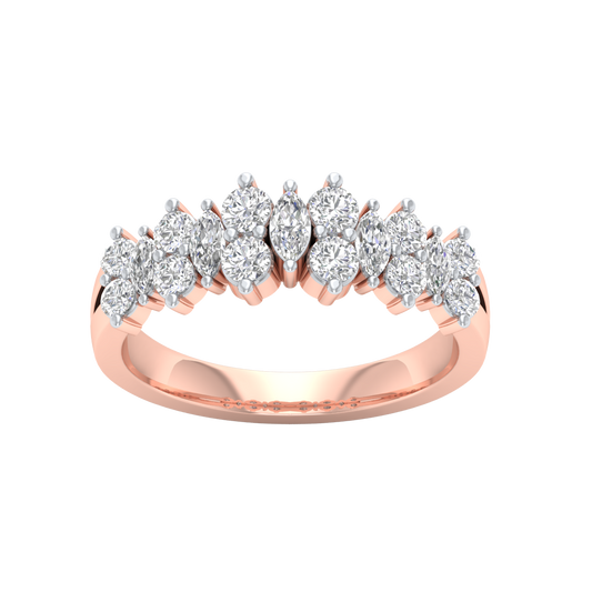 Pink Gold-Harmony Lab-Grown Diamond Engagement Ring_view=TOP