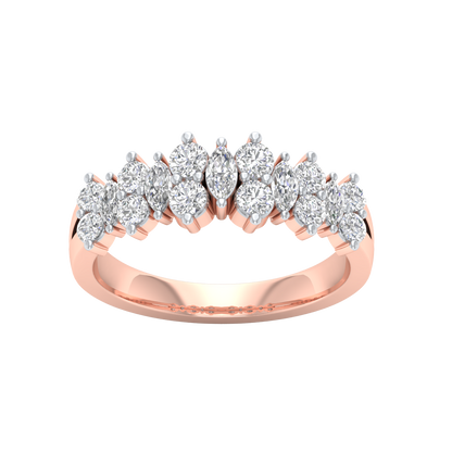Pink Gold-Harmony Lab-Grown Diamond Engagement Ring_view=TOP