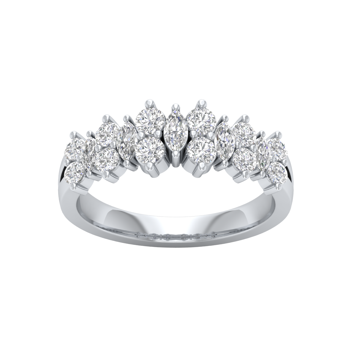 White Gold-Harmony Lab-Grown Diamond Engagement Ring_view=TOP