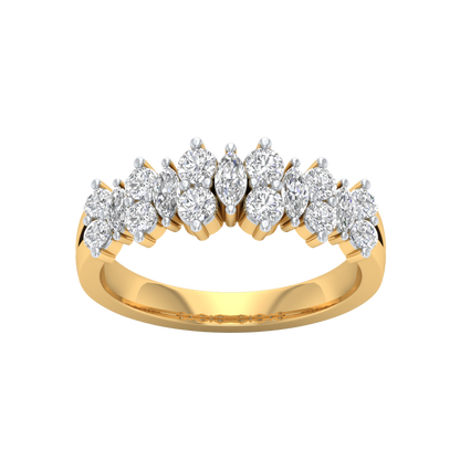 Yellow Gold-Harmony Lab-Grown Diamond Engagement Ring_view=TOP