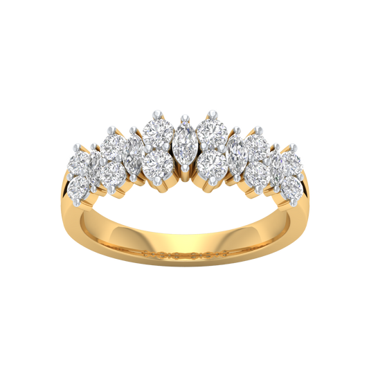 Yellow Gold-Harmony Lab-Grown Diamond Engagement Ring_view=TOP