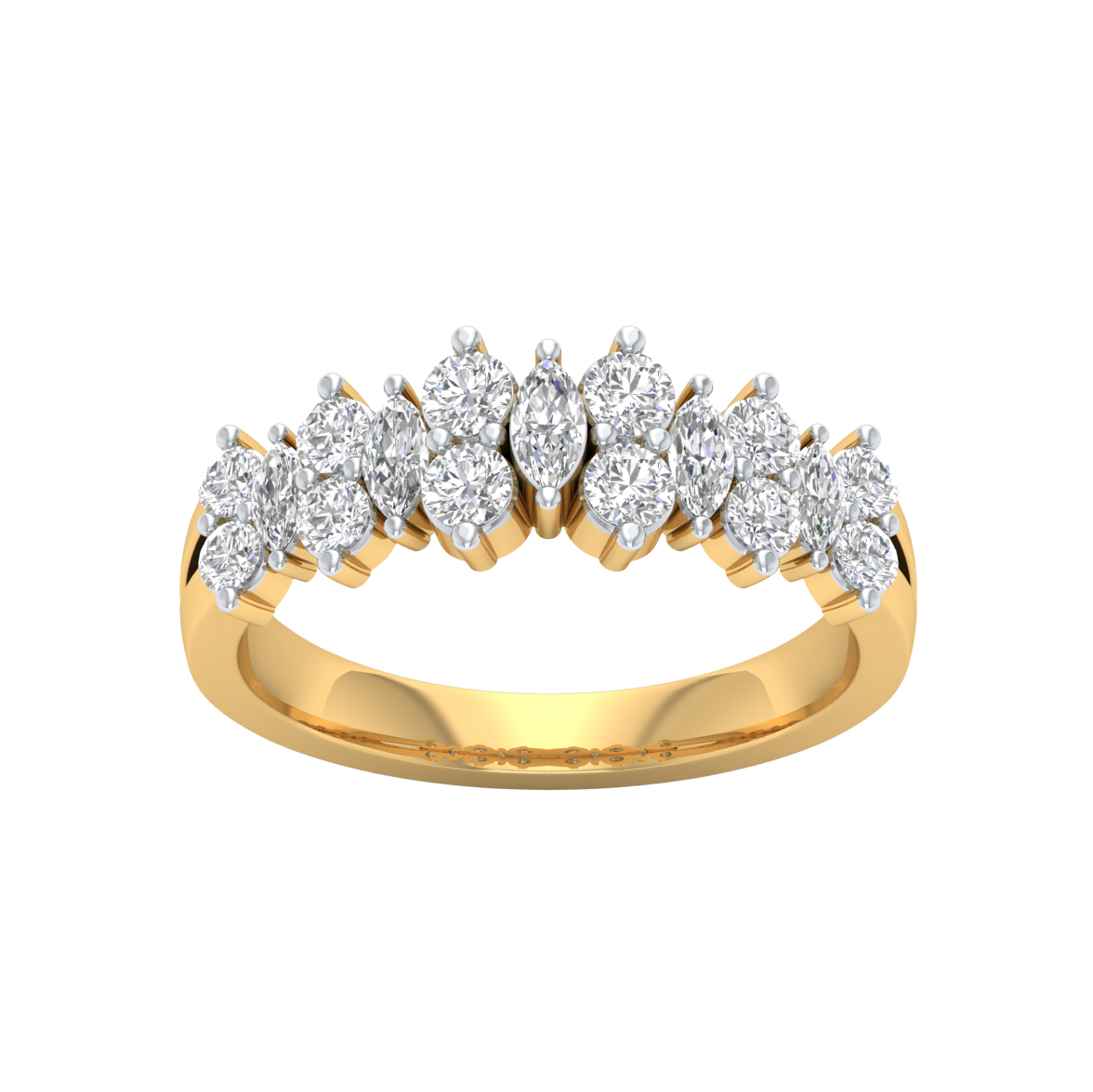 Yellow Gold-Harmony Lab-Grown Diamond Engagement Ring_view=TOP