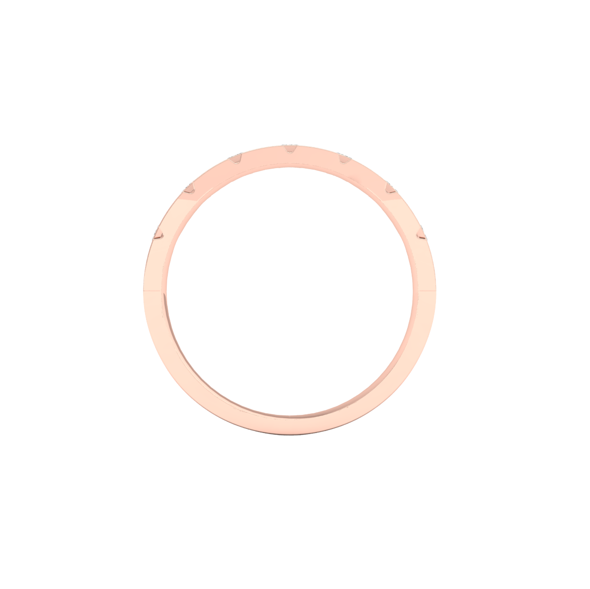 Pink Gold-Fortitude Statement Lab-Grown Diamond Engagement Ring_view=FRONT