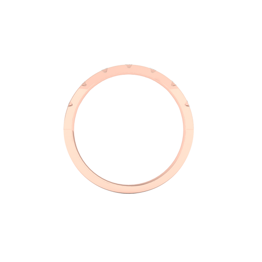 Pink Gold-Fortitude Statement Lab-Grown Diamond Engagement Ring_view=FRONT