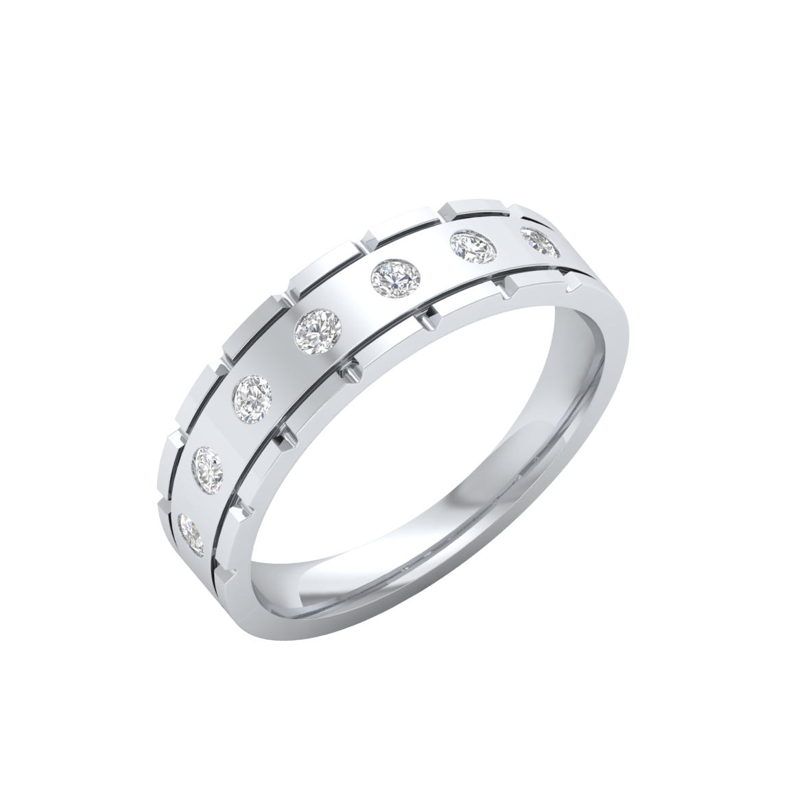 White Gold-Fortitude Statement Lab-Grown Diamond Engagement Ring_view=3DV