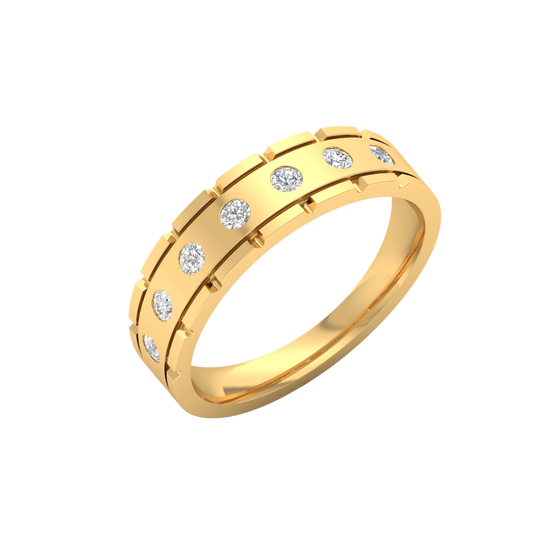 Yellow Gold-Fortitude Statement Lab-Grown Diamond Engagement Ring_view=3DV