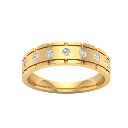 Yellow Gold-Fortitude Statement Lab-Grown Diamond Engagement Ring_view=TOP