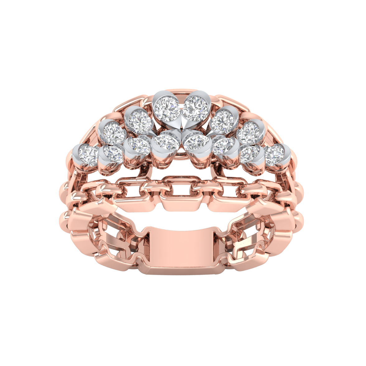 Pink Gold-Sirius Lab-Grown Diamond Engagement Ring_view=TOP