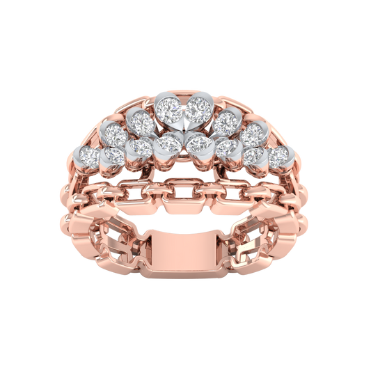Pink Gold-Sirius Lab-Grown Diamond Engagement Ring_view=TOP