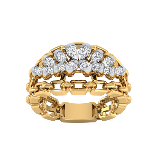 Yellow Gold-Sirius Lab-Grown Diamond Engagement Ring_view=TOP