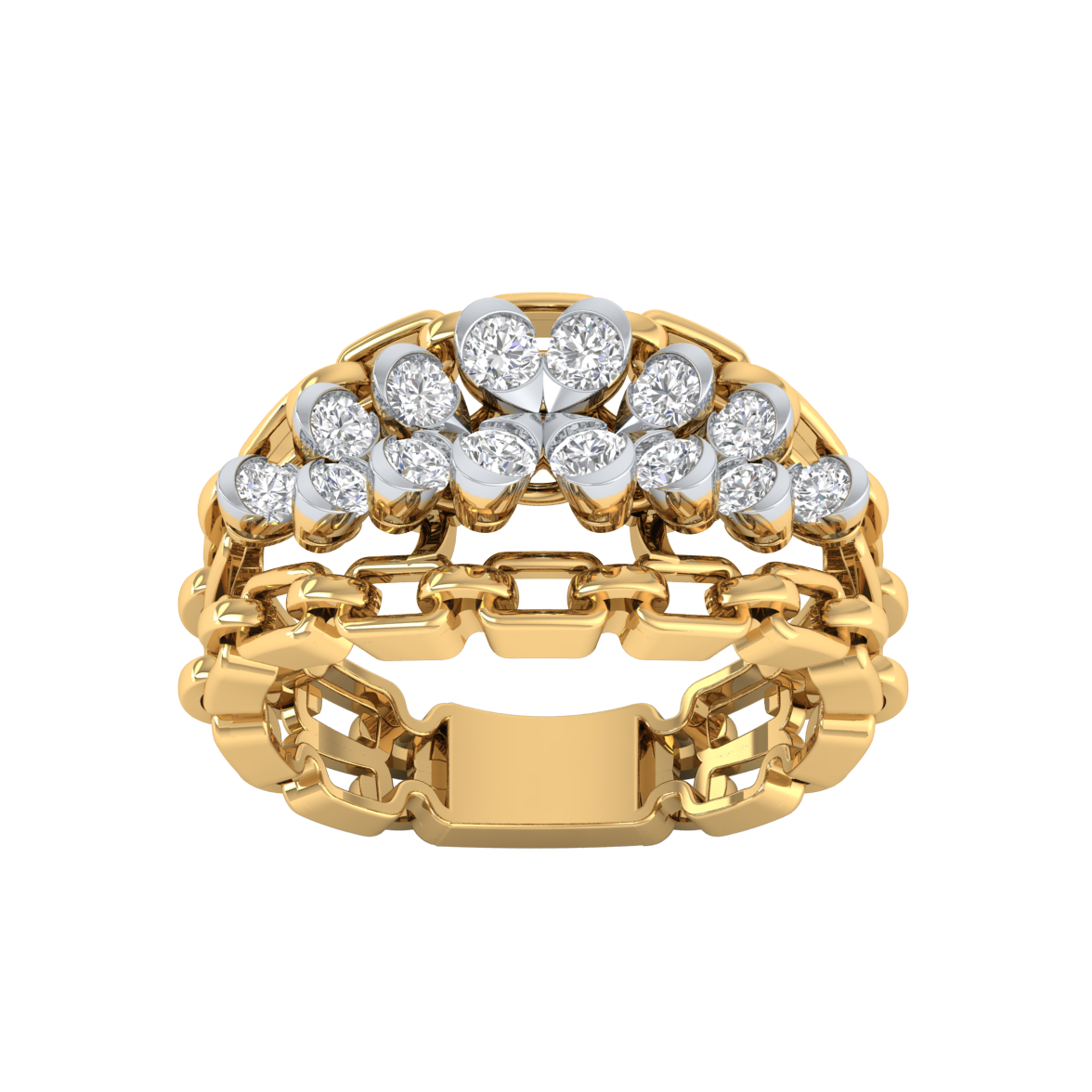 Yellow Gold-Sirius Lab-Grown Diamond Engagement Ring_view=TOP