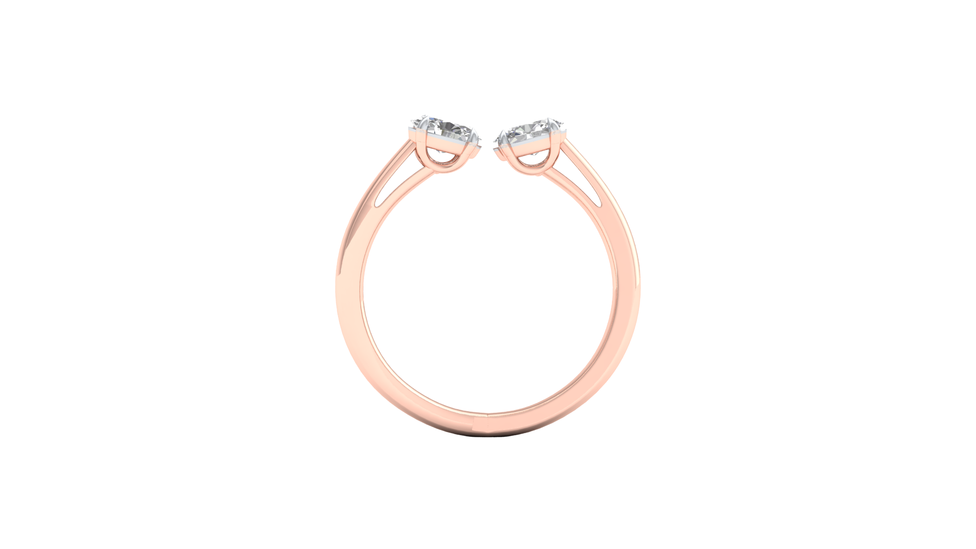 Pink Gold-Meridian Statement Lab-Grown Diamond Engagement Ring_view=FRONT