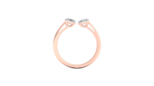 Pink Gold-Meridian Statement Lab-Grown Diamond Engagement Ring_view=FRONT
