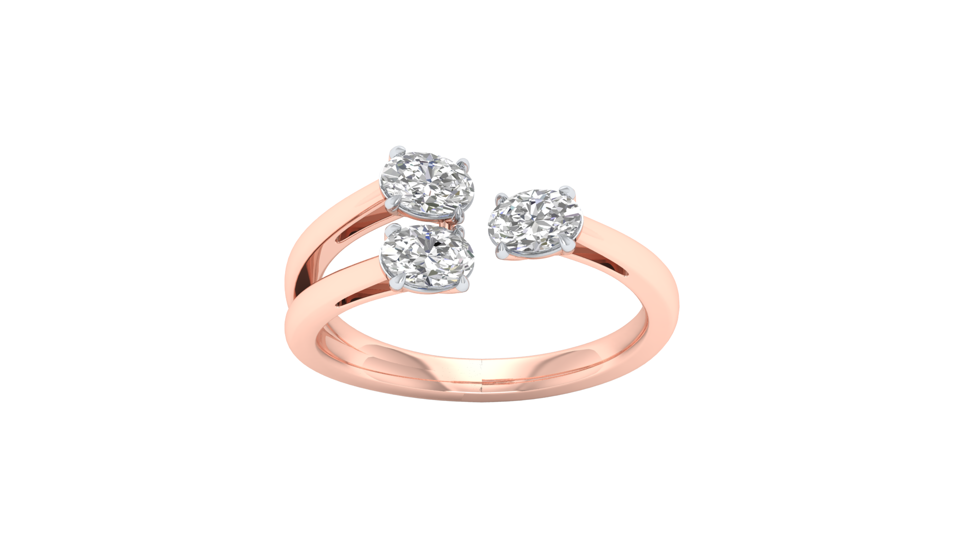 Pink Gold-Meridian Statement Lab-Grown Diamond Engagement Ring_view=TOP