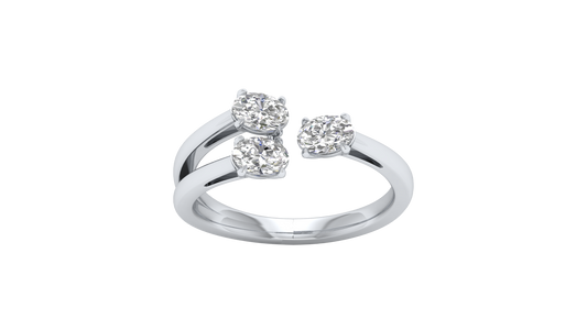 White Gold-Meridian Statement Lab-Grown Diamond Engagement Ring_view=TOP
