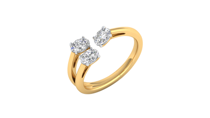 Yellow Gold-Meridian Statement Lab-Grown Diamond Engagement Ring_view=3DV