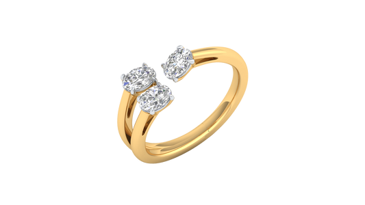 Yellow Gold-Meridian Statement Lab-Grown Diamond Engagement Ring_view=3DV