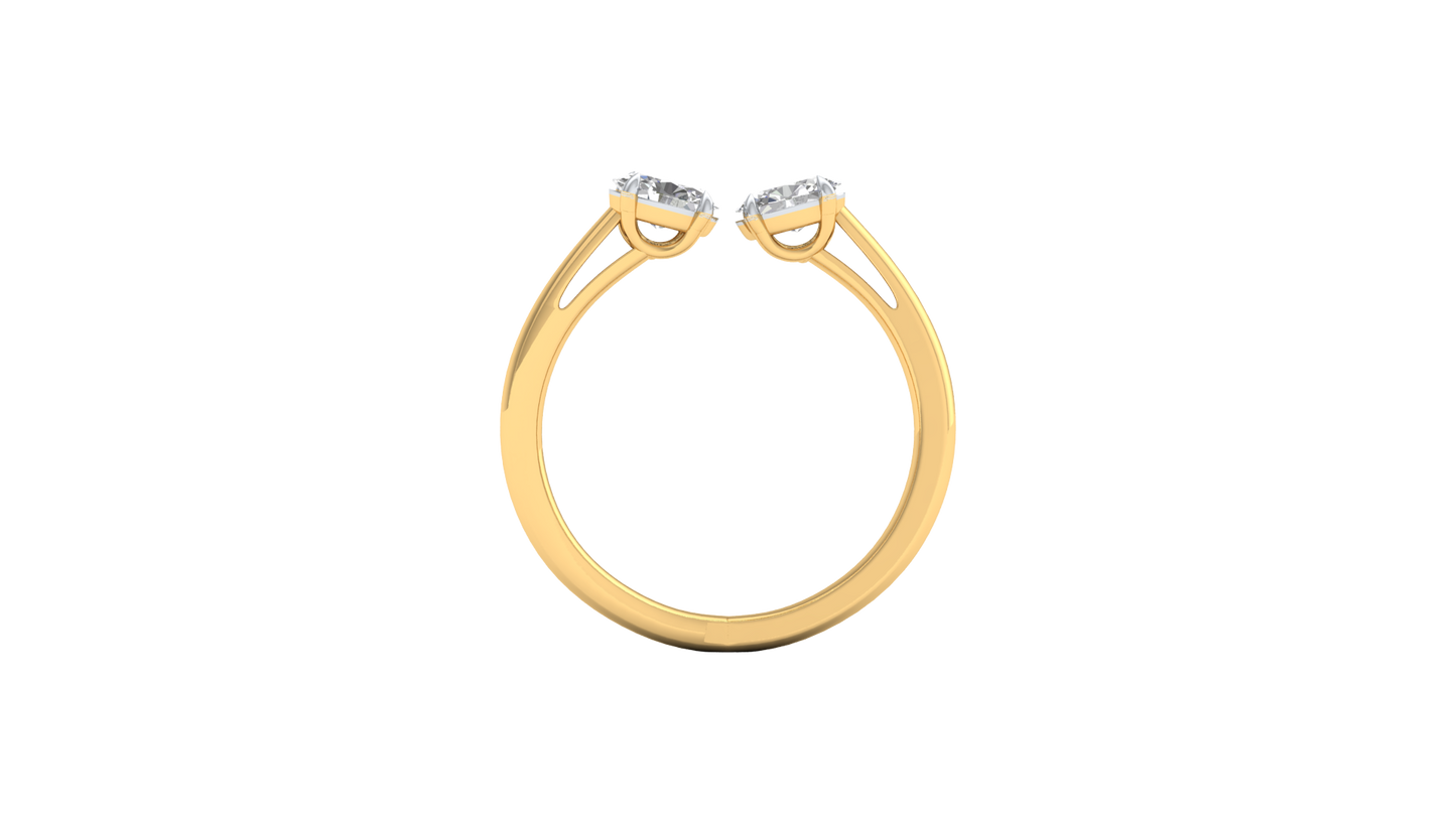 Yellow Gold-Meridian Statement Lab-Grown Diamond Engagement Ring_view=FRONT