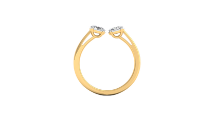 Yellow Gold-Meridian Statement Lab-Grown Diamond Engagement Ring_view=FRONT