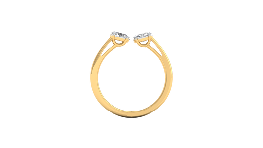 Yellow Gold-Meridian Statement Lab-Grown Diamond Engagement Ring_view=FRONT