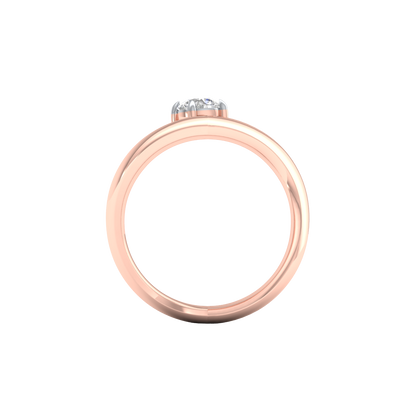 Pink Gold-Cosmic Round Lab-Grown Diamond Ring_view=FRONT