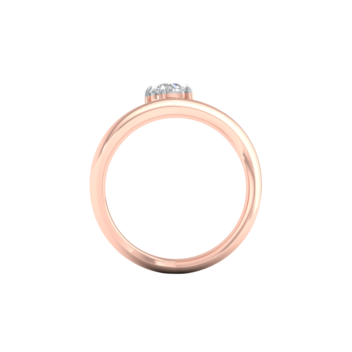 Pink Gold-Cosmic Round Lab-Grown Diamond Ring_view=FRONT