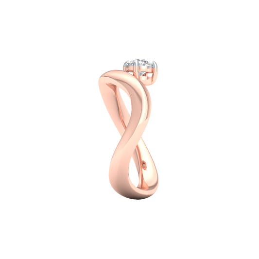 Pink Gold-Cosmic Round Lab-Grown Diamond Ring_view=SIDE