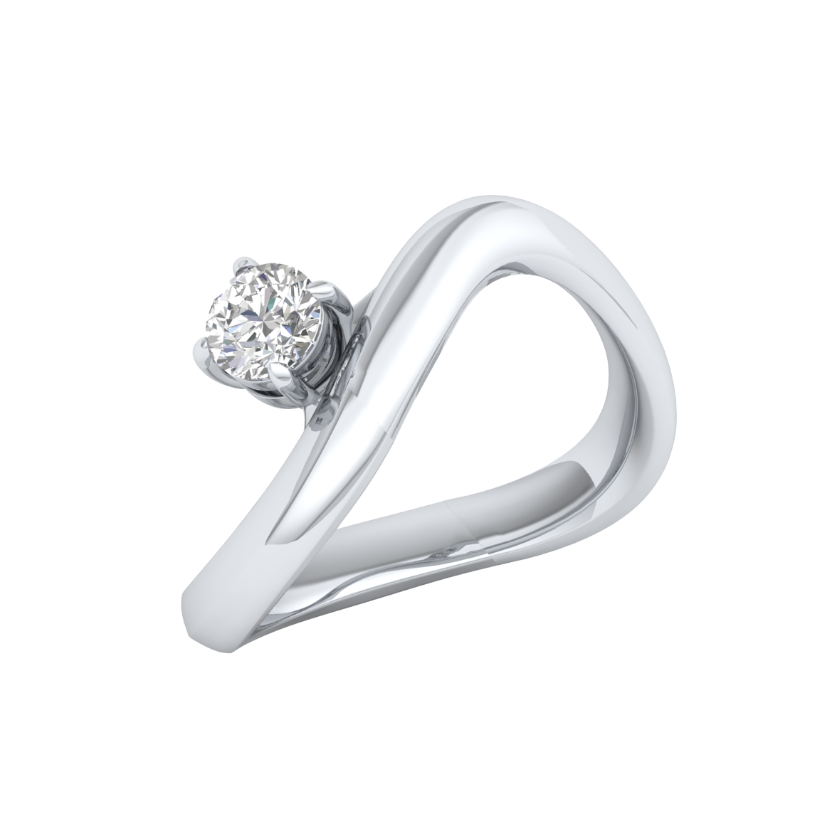 White Gold-Cosmic Round Lab-Grown Diamond Ring_view=3DV