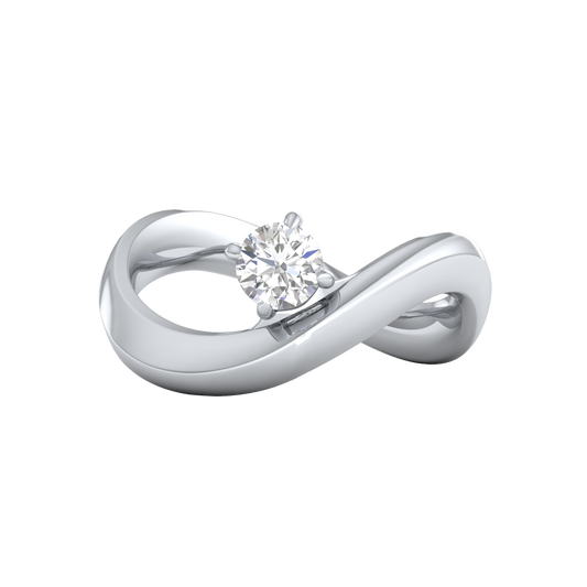 White Gold-Cosmic Round Lab-Grown Diamond Ring_view=TOP