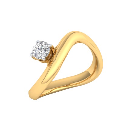 Yellow Gold-Cosmic Round Lab-Grown Diamond Ring_view=3DV
