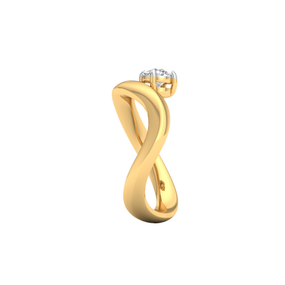 Yellow Gold-Cosmic Round Lab-Grown Diamond Ring_view=SIDE