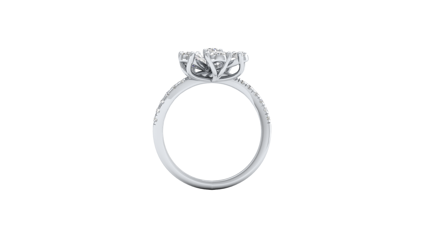 White Gold-Supernova Statement Lab-Grown Diamond Engagement Ring_view=FRONT