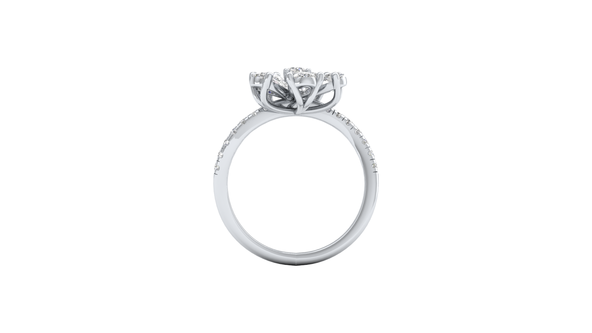 White Gold-Supernova Statement Lab-Grown Diamond Engagement Ring_view=FRONT