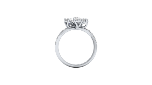 White Gold-Supernova Statement Lab-Grown Diamond Engagement Ring_view=FRONT
