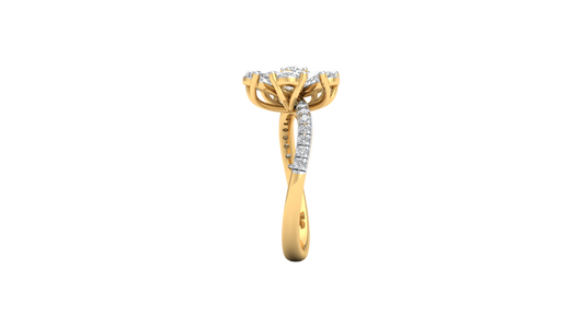 Yellow Gold-Supernova Statement Lab-Grown Diamond Engagement Ring_view=SIDE