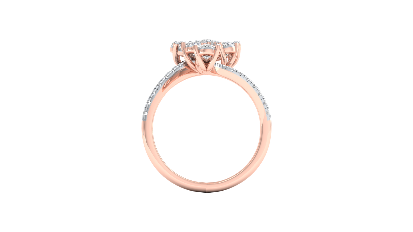 Pink Gold-Gleam Lab-Grown Diamond Engagement Ring_view=FRONT