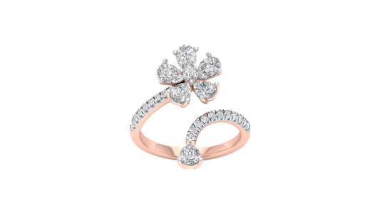 Pink Gold-Gleam Lab-Grown Diamond Engagement Ring_view=TOP