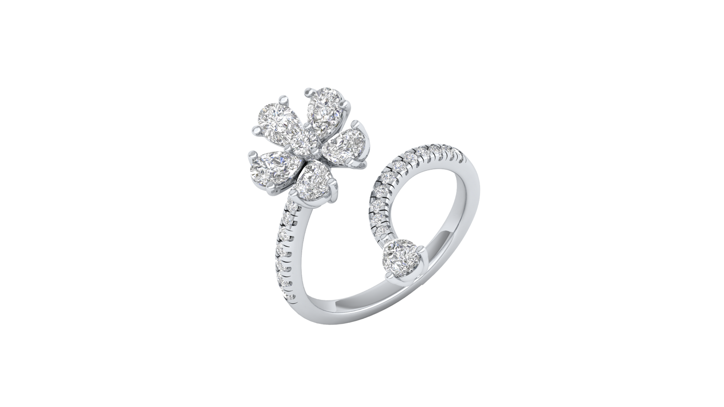 White Gold-Gleam Lab-Grown Diamond Engagement Ring_view=3DV