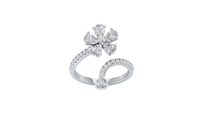 White Gold-Gleam Lab-Grown Diamond Engagement Ring_view=TOP
