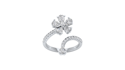 White Gold-Gleam Lab-Grown Diamond Engagement Ring_view=TOP