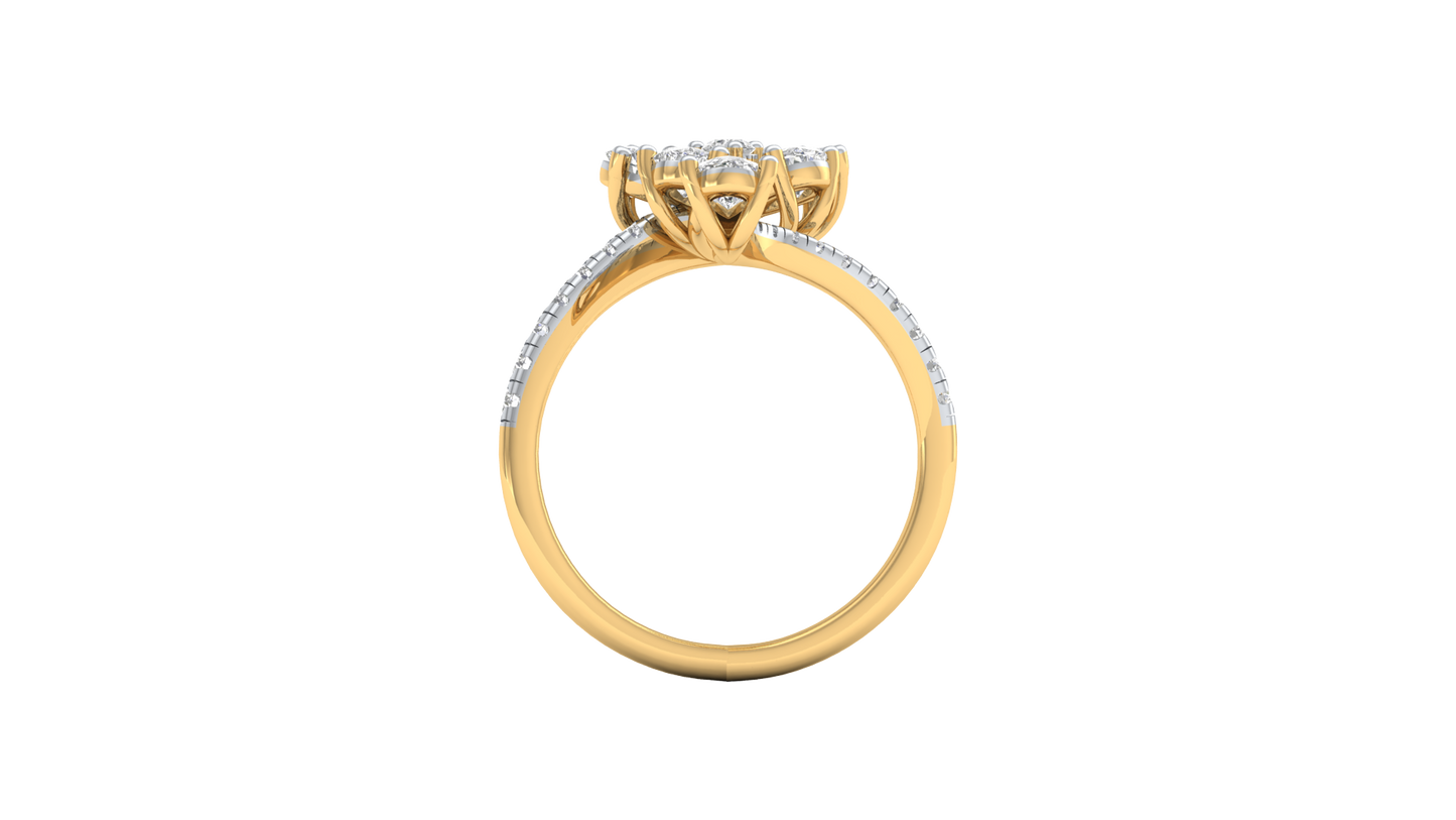 Yellow Gold-Gleam Lab-Grown Diamond Engagement Ring_view=FRONT