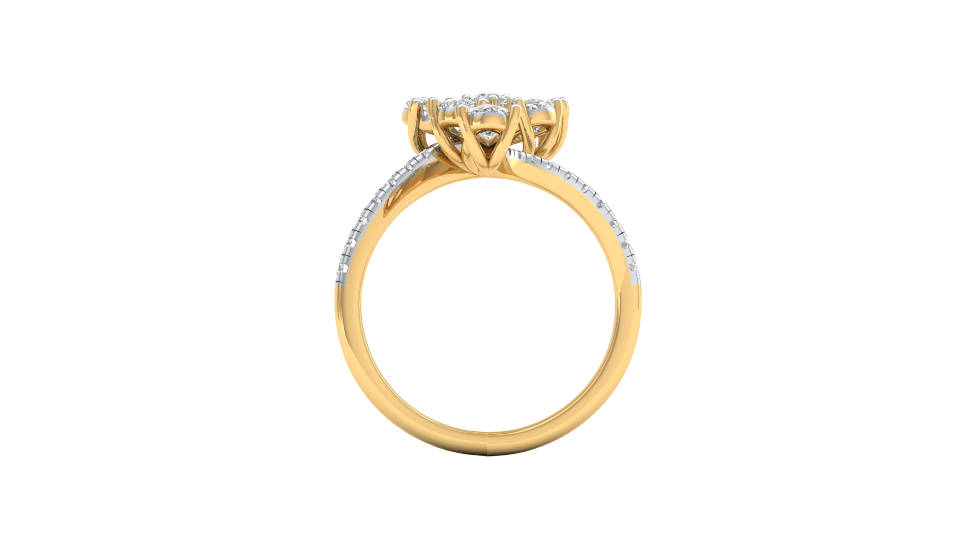 Yellow Gold-Gleam Lab-Grown Diamond Engagement Ring_view=FRONT