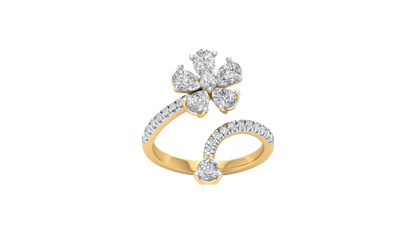 Yellow Gold-Gleam Lab-Grown Diamond Engagement Ring_view=TOP
