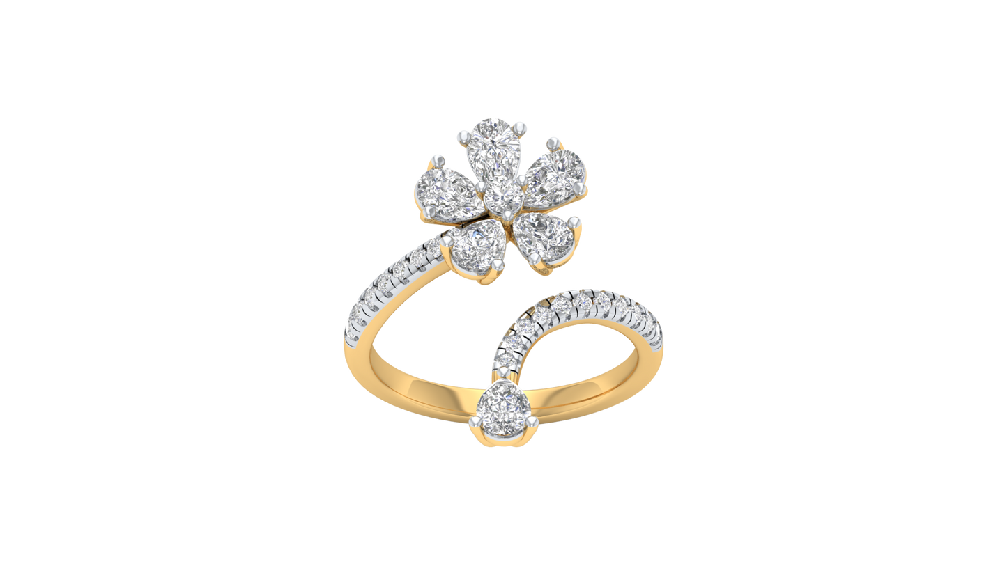 Yellow Gold-Gleam Lab-Grown Diamond Engagement Ring_view=TOP