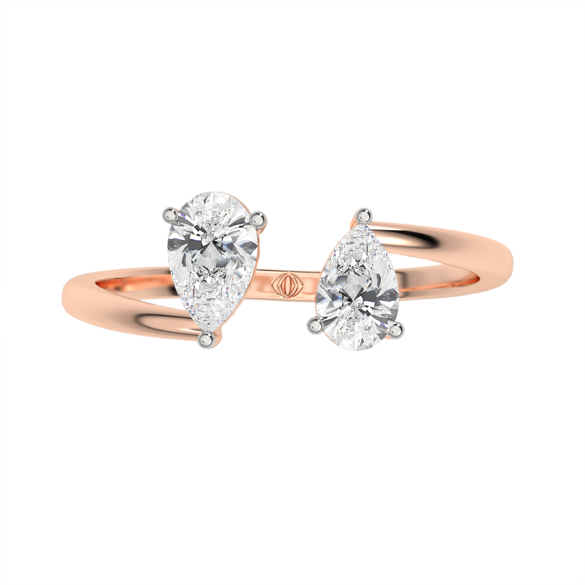 Pink Gold-Nebula Twist Lab-Grown Diamond Cocktail Ring_view=TOP