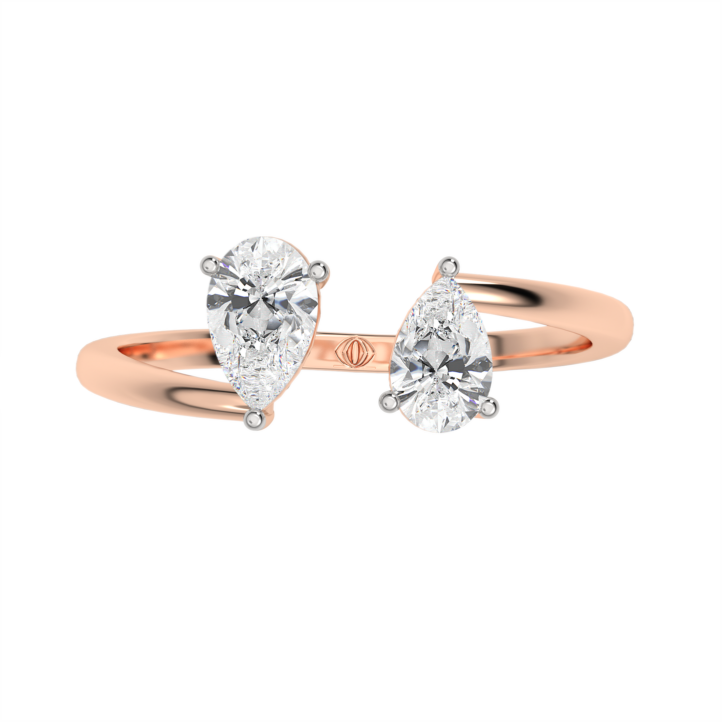 Pink Gold-Nebula Twist Lab-Grown Diamond Cocktail Ring_view=TOP