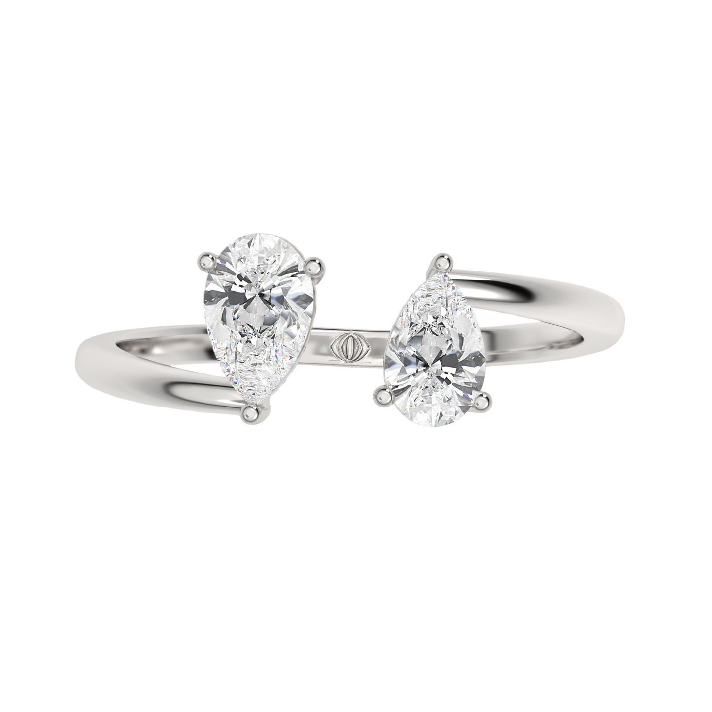 White Gold-Nebula Twist Lab-Grown Diamond Cocktail Ring_view=TOP