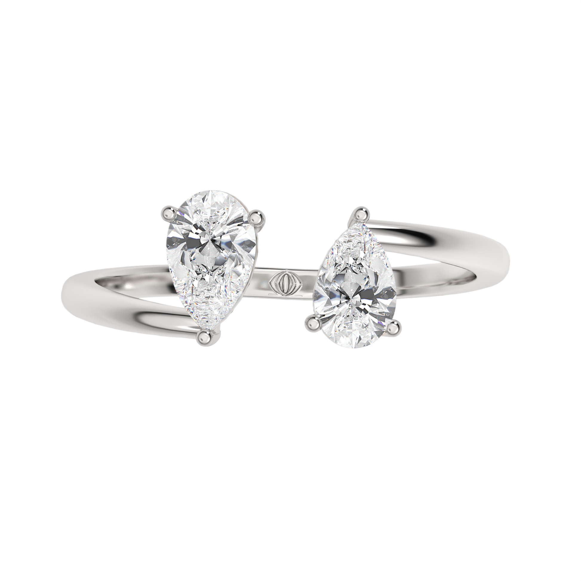 White Gold-Nebula Twist Lab-Grown Diamond Cocktail Ring_view=TOP